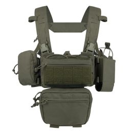 Color: Army Green, Size: Average Size - Lightweight Outdoor Training Wear-resistant Tactical Vest