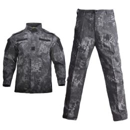 color: Black Python Camo, size: XS - Men\'s Camouflage Suit Second Generation Frog Suit Tactical Suit