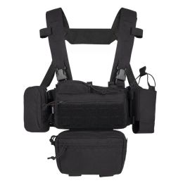 Color: Black, Size: Average Size - Lightweight Outdoor Training Wear-resistant Tactical Vest