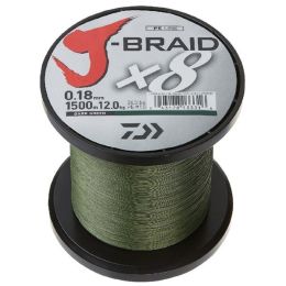 Daiwa J-Braid X4 300 Yard Spool 6LB Test - Dark Green