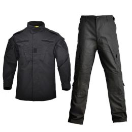color: Black, size: S - Men\'s Camouflage Suit Second Generation Frog Suit Tactical Suit