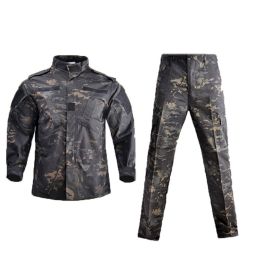 color: Night Camo, size: XL - Men\'s Camouflage Suit Second Generation Frog Suit Tactical Suit